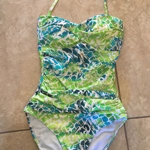 One piece ruched swimsuit